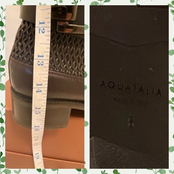 Aquatalia RARE stretch leather riding boots size 6 - Picture 9 of 11